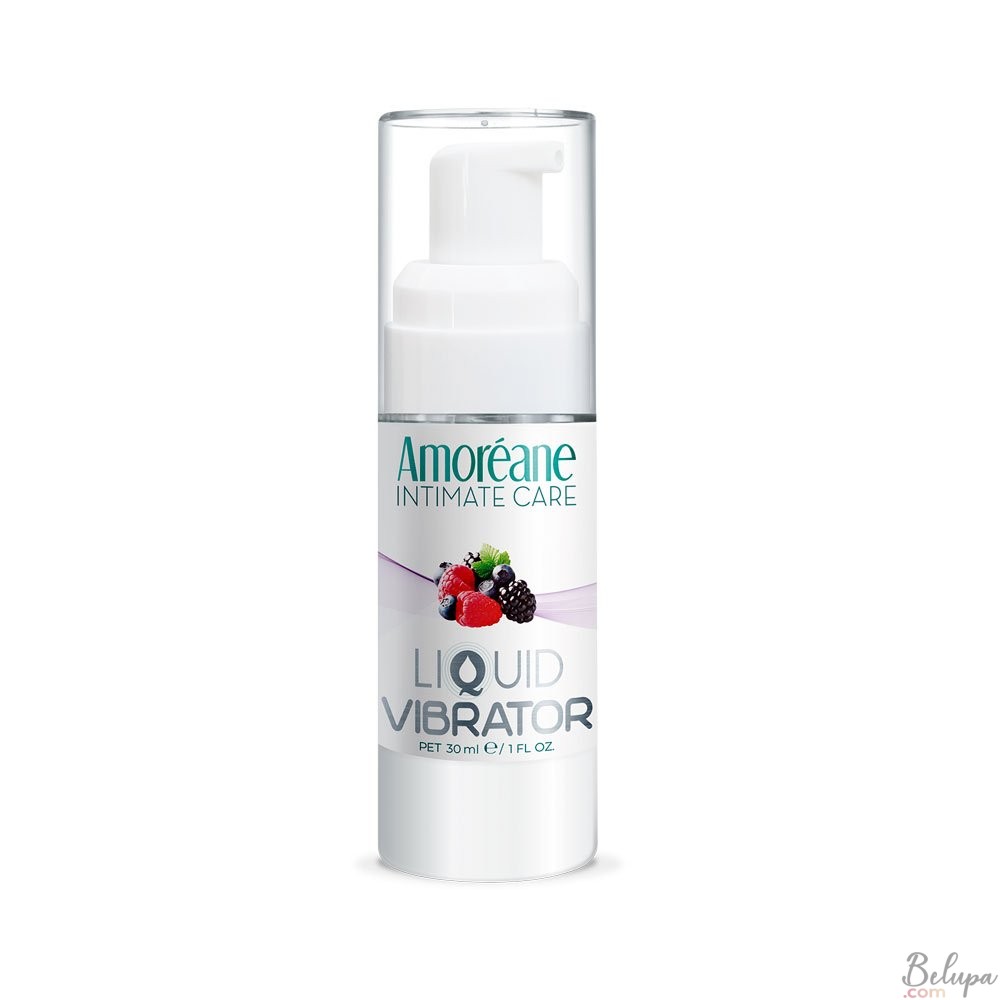 Lubricant Water-Based Vibrating Effect Forest Fruit flavored Amoréane Intimate Care 30 ml