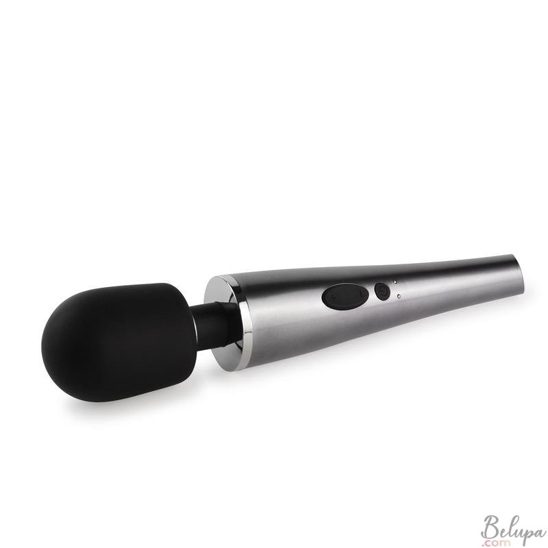 Magic Wand Massager in Silicone RELYME 30.6 x 5.5 cm Black Rechargeable
