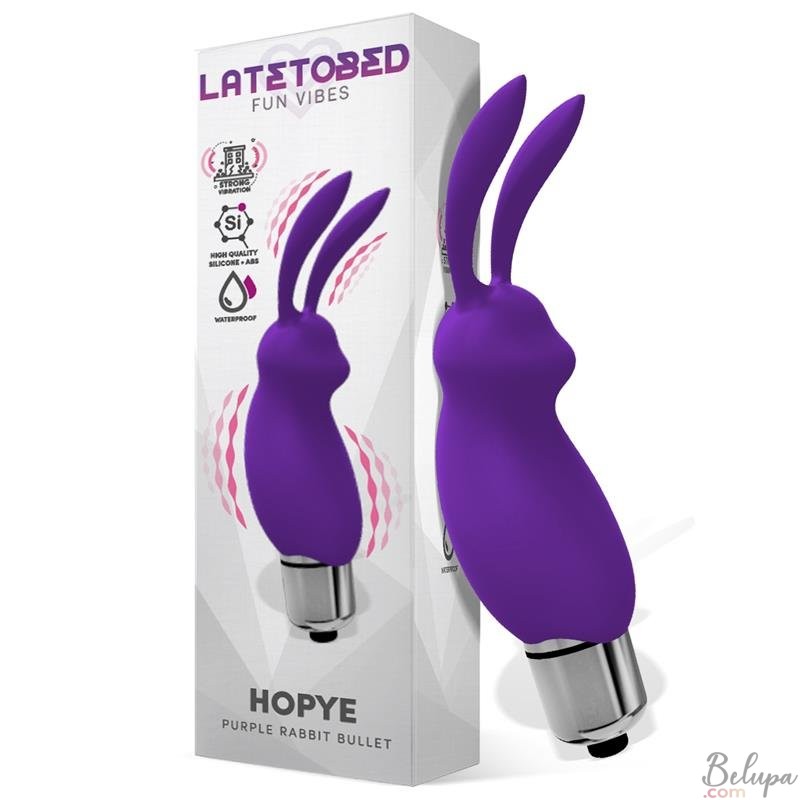 Mini Silicone Bullet Vibrator HOPYE 7 x 3 cm Purple