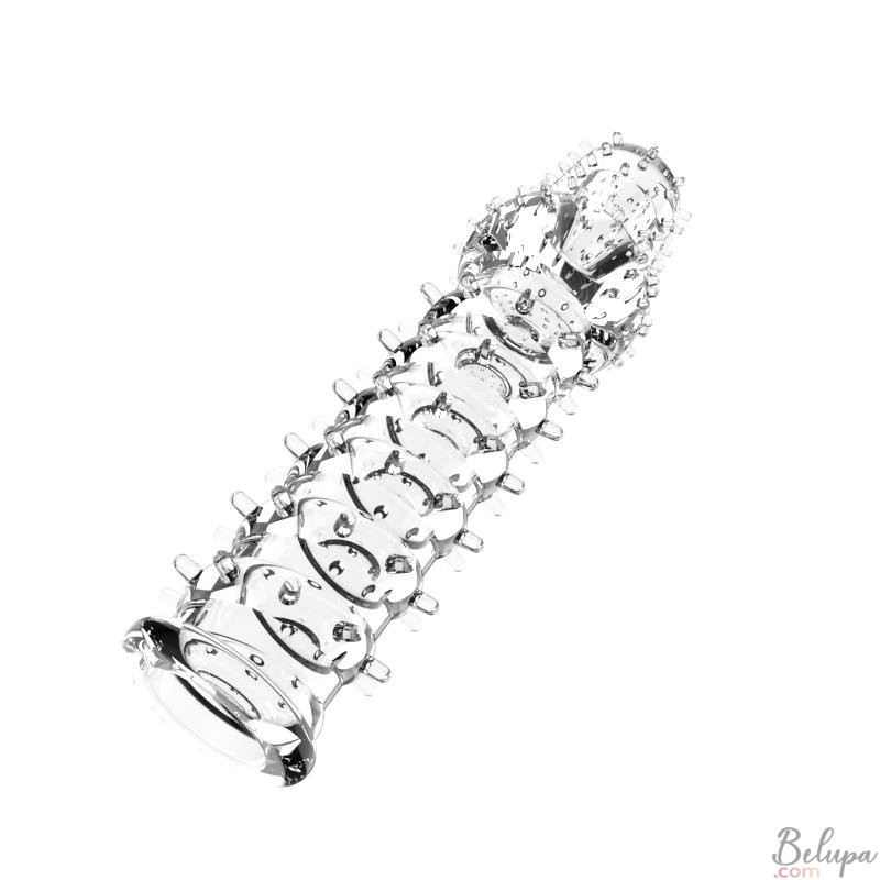 Phallic Sheath A-Gusto 024 with Stimulating Texture Transparent