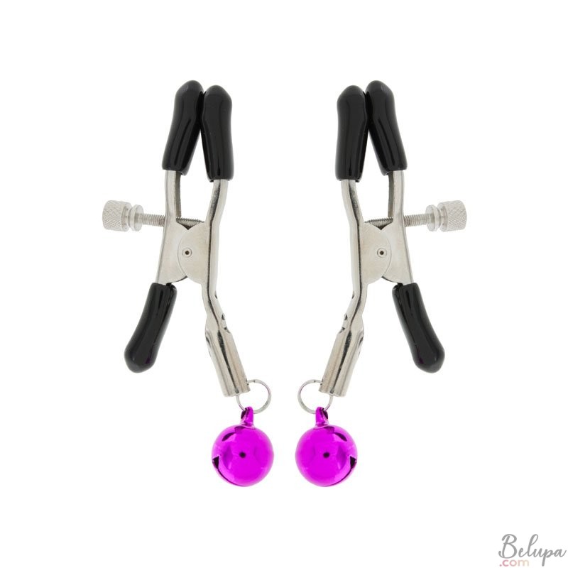 Adjustable Nipple Clamps with Bells ToyJoy Fuchsia