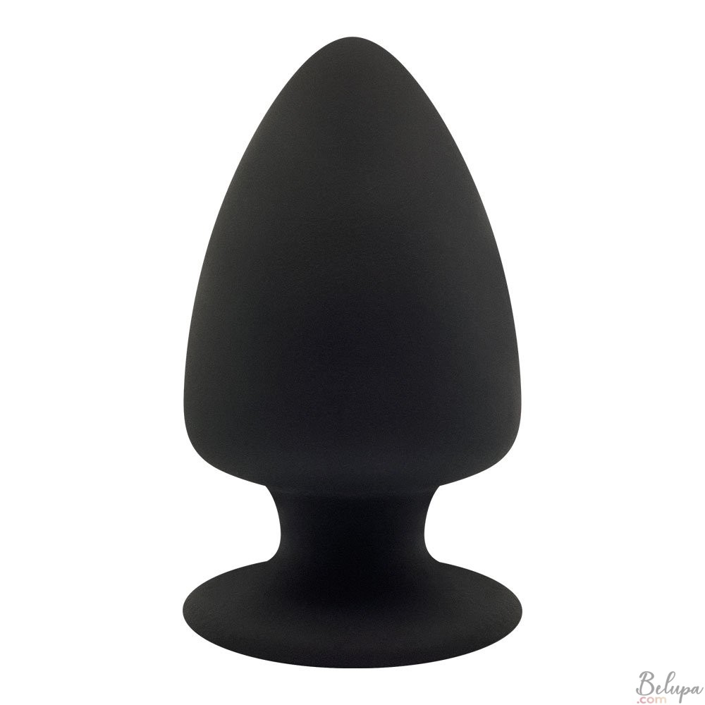 Anal Plug in Silicone MODEL 1 L 13 x 7.2 cm Black