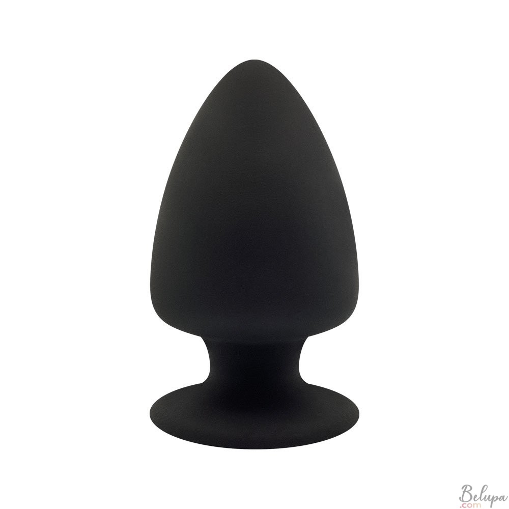 Anal Plug in Silicone MODEL 1 M 11 x 6.2 cm Black