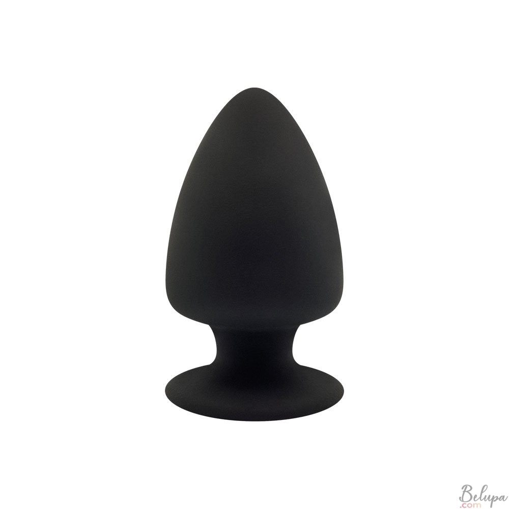 Anal Plug in Silicone MODEL 1 S 9 x 5.2 cm Black