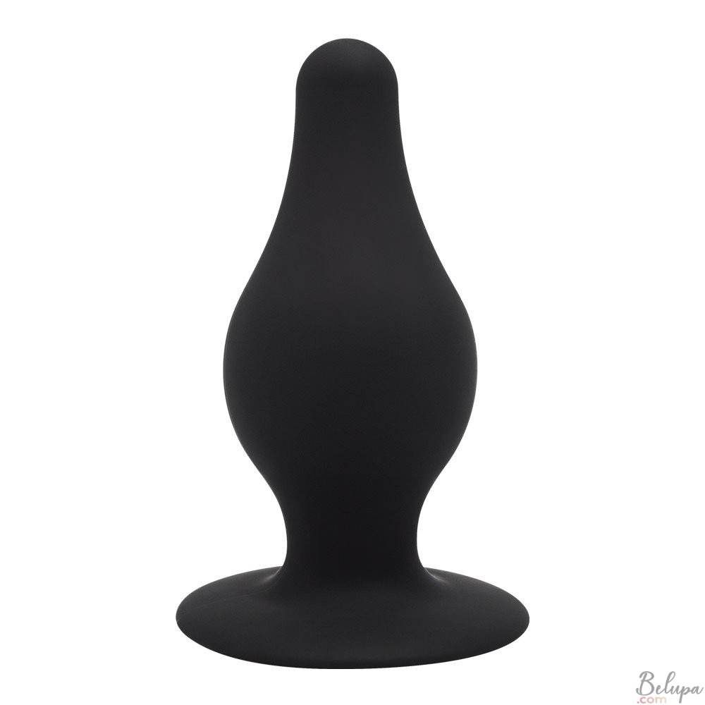 Anal Plug in Silicone MODEL 2 L 10.2 x 4.5 cm Black