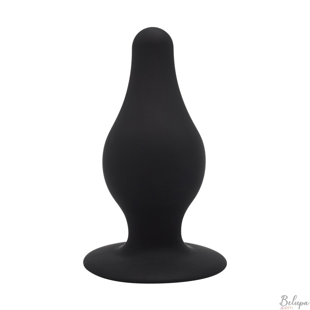 Anal Plug in Silicone MODEL 2 M 9.3 x 4 cm Black