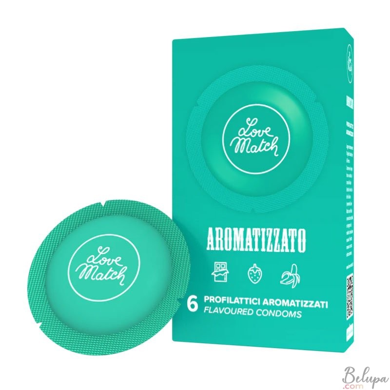 Flavored Condoms Love Match x 6