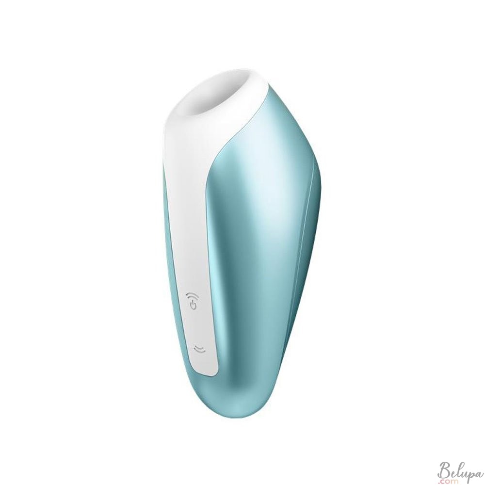 Clitoral Stimulator with Pressure Waves LOVE BREEZE Satisfyer in Silicone Blue Rechargeable