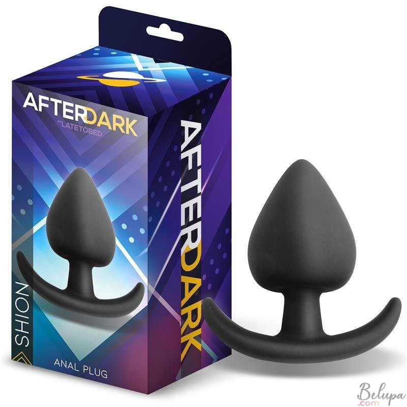 Wearable Silicone Anal Plug SHION 8.1 x 4.1 cm Black