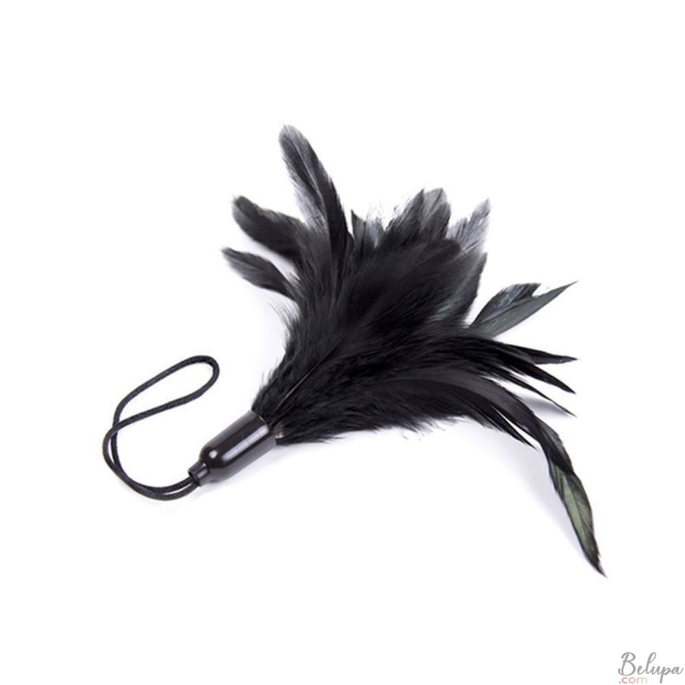 Tickling Feather Duster HORN TICK 20 cm Black