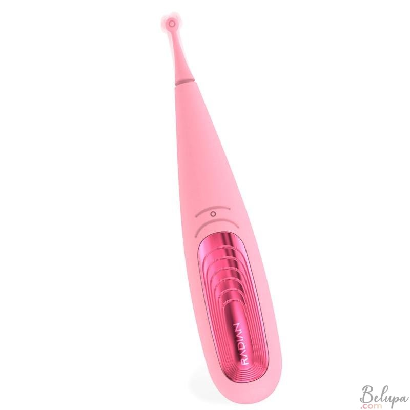 Powerful Concentrated Vibrating Stimulator in Silicone RADIAN POINT Rechargeable Pink