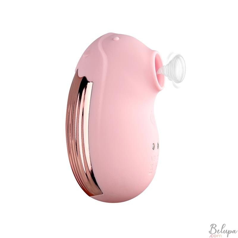Silicone Clitoral Sucker with Vibration BUGYPINK Rechargeable Pink