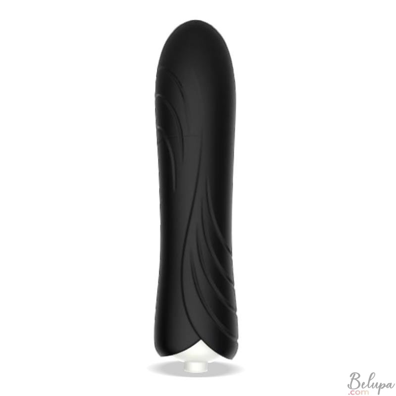 Mini Silicone Vibrator BILIE 10 x 2.2 cm Black