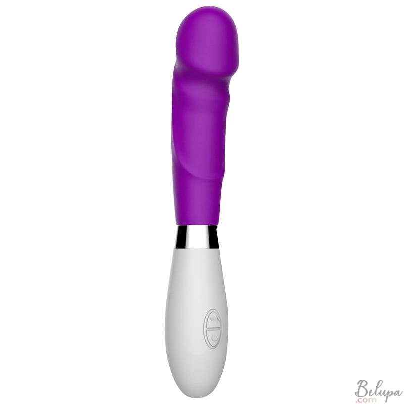 Realistic Silicone Vibrator LOUVER 20.8 x 3.5 cm Purple