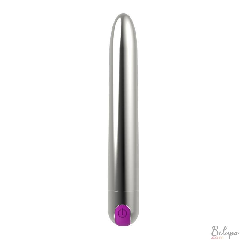 Classic Vibrator RENEE 18.5 x 2.6 cm Silver Rechargeable