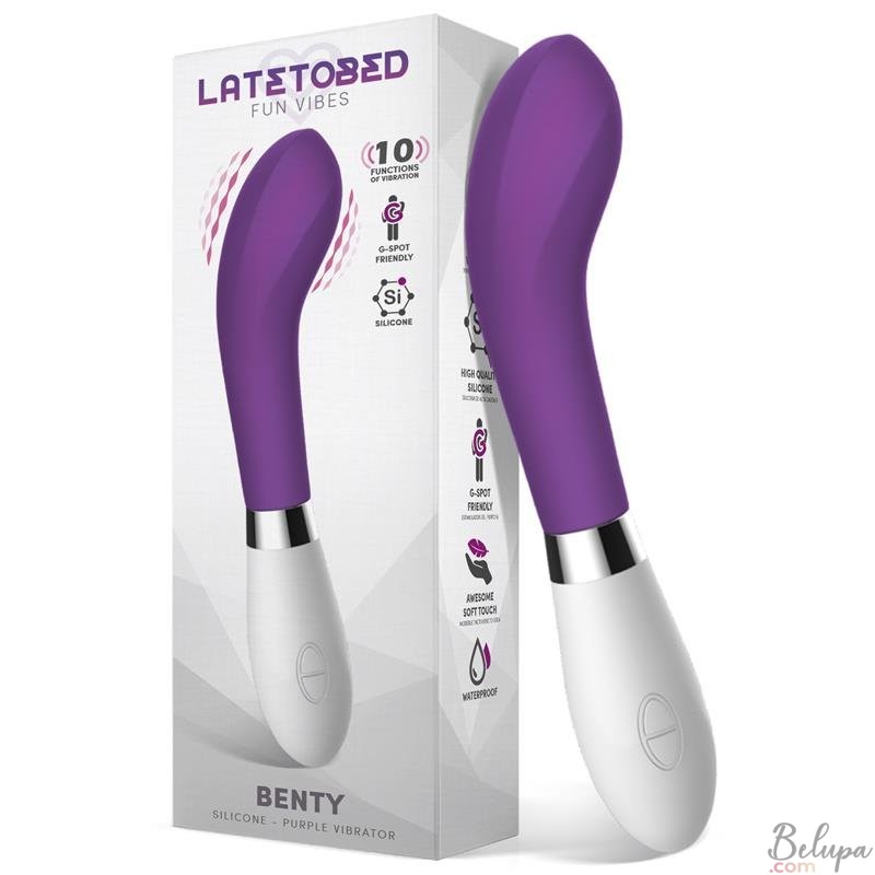 Silicone Vibrator BENTY 21 x 3.4 cm Purple