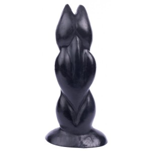 Dildo TRIPLE FROG Black 21 x 5.5 cm