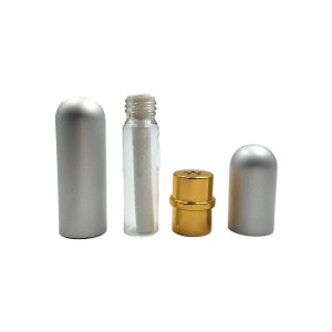 Aluminum Silver Popper Inhaler