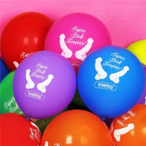 Multicolor Balloons x 7 SUPER DICK FOREVER