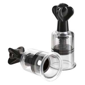 Adjustable Nipple Suckers SUPER SUCKERS 10 x 3,7 cm Transparent x 2