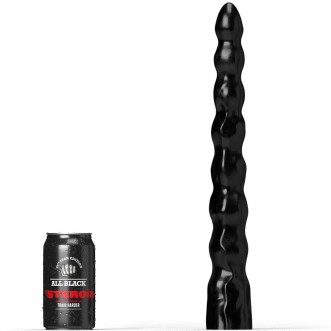 Giant Anal Dildo THE SABRE All Black Steroid 39.5 x 4.4 cm Black
