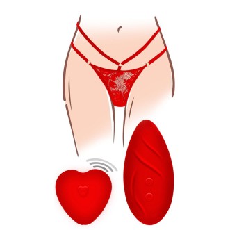 Vibrating Panties with Wireless Remote Control DIVINE Red