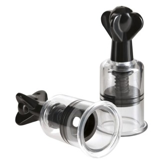 Adjustable Nipple Suckers SUPER SUCKERS 10 x 3,7 cm Transparent x 2