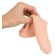 Penis Sheath Nature Skin Lengthens Penis by 5 cm with Testicle Attachment Light Skin color