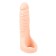 Double Penetration Sheath DOUBLE FUCKER 18 x 4.5 cm Light Skin
