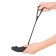 Cockring with Vibrating Anal Plug in Silicone Black Velvets 13 x 4.2 cm Black