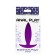 Wearable Silicone Anal Plug BUBBLE 10 x 2.5 cm Purple