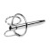 Urethral Dilator with Central Hole 7.5 x 0.8 cm Black Label Silver