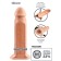 Strap-On with Hollow Dildo FX 8 in Silicone 20 x 5 cm Light Skin
