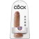 Realistic Dildo King Cock 7" 19.4 x 4.5 cm Caramel