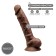 Realistic Silicone Dildo 23 x 4.7 cm MODEL 1 Dark Skin