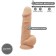 Realistic Silicone Dildo 21.5 x 5.1 cm MODEL 1 Light Skin