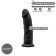 Realistic Silicone Dildo 15.4 x 3.5 cm Silexd Black