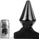 Giant Anal Plug POP 12 All Black 23 x 11.5 cm Black