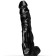 Giant Realistic Dildo THE COACH All Black Steroid 30 x 6.9 cm Black