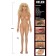 Lifelike Blonde Doll HELEN Banger Babes 158 cm Light Skin