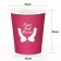 Paper Cups x 6 SUPER DICK FOREVER Fuchsia