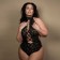Crotchless Body Leg Avenue in Black Lace Plus Sizes