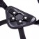 Adjustable Strap-On Harness High Back Strap with 3 Interchangeable Rings ALEXIA Black