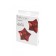 Nipple Covers Adhesive Star shaped with Sequins TEMPEST Red 