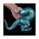 Silicone Dildo DINOSAUR Petroleum Blue 25 x 5 cm