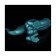 Silicone Dildo DINOSAUR Petroleum Blue 25 x 5 cm