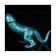 Silicone Dildo DINOSAUR Petroleum Blue 25 x 5 cm