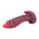 Silicone Dildo ALIEN FURAX Red and Black 24 x 5.7 cm
