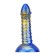 Silicone Dildo FANTASY SAPERLI Blue and Gold 21 x 4.5 cm