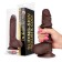 Realistic Dildo with Smooth Dual Layer Skin SLIDY 17.8 x 3.6 cm Dark Skin